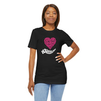 Load image into Gallery viewer, Nurse T-Shirt – Comfort, Courage, Hope &amp; Grace | White and Pink Word Cloud
