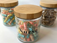 Load image into Gallery viewer, Nurse Gift Affirmation Card Capsules in a Jar, Nurse Gift Idea, Nurse Graduation Gift Ideas, New Nurse Gift, Nurse Appreciation Gift
