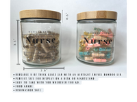 Load image into Gallery viewer, Nurse Gift Affirmation Card Capsules in a Jar, Nurse Gift Idea, Nurse Graduation Gift Ideas, New Nurse Gift, Nurse Appreciation Gift
