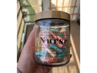 Load image into Gallery viewer, Nurse Gift Affirmation Card Capsules in a Jar, Nurse Gift Idea, Nurse Graduation Gift Ideas, New Nurse Gift, Nurse Appreciation Gift
