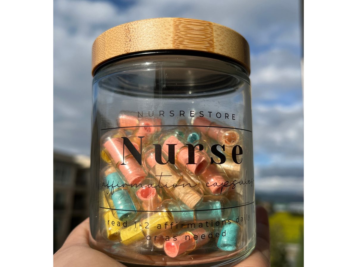 Nurse Gift Affirmation Card Capsules in a Jar, Nurse Gift Idea, Nurse Graduation Gift Ideas, New Nurse Gift, Nurse Appreciation Gift