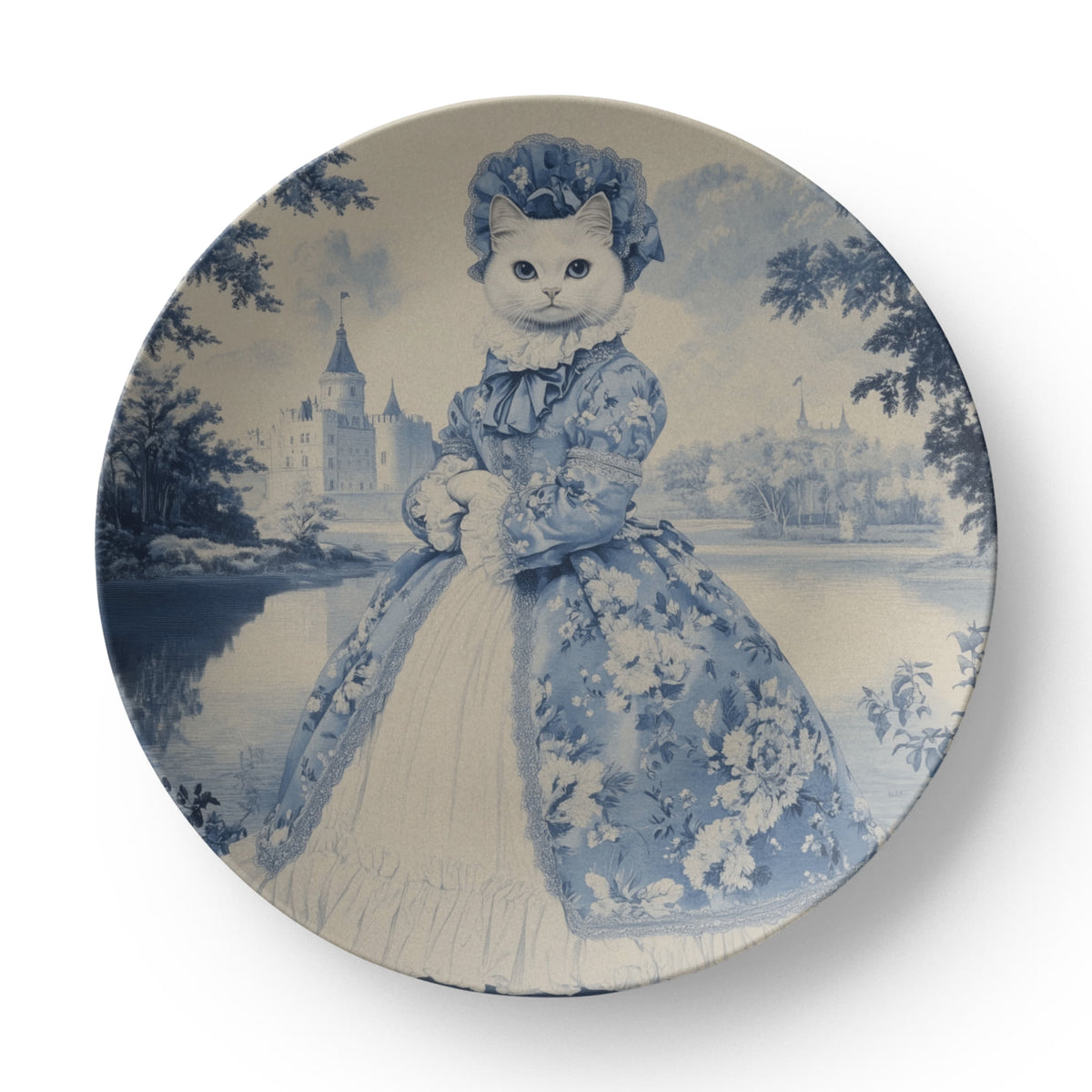 Cat Toile Plate - 3