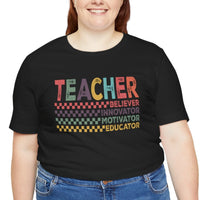 Load image into Gallery viewer, &#39;Teacher Believer Innovator Motivator Educator&#39; T-Shirt
