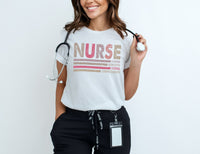 Load image into Gallery viewer, Nurse T-Shirt – Caring, Dedicated, Strong &amp; Compassionate
