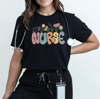 Load image into Gallery viewer, Blooming Nurse T-Shirt
