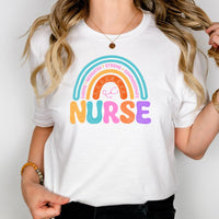 Load image into Gallery viewer, Rainbow Nurse T-Shirt
