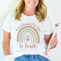 Load image into Gallery viewer, Beautiful Day to Teach T-Shirt
