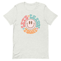 Load image into Gallery viewer, &quot;Let’s Learn Today&quot; Retro Smiley Teacher T-Shirt
