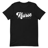 Load image into Gallery viewer, Checkered Nurse T-Shirt
