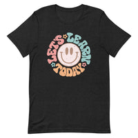 Load image into Gallery viewer, &quot;Let’s Learn Today&quot; Retro Smiley Teacher T-Shirt
