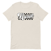 Load image into Gallery viewer, Checkered Nurse T-Shirt
