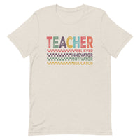 Load image into Gallery viewer, &#39;Teacher Believer Innovator Motivator Educator&#39; T-Shirt
