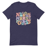 Load image into Gallery viewer, Flower Power Groovy Nurse T-Shirt
