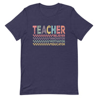 Load image into Gallery viewer, &#39;Teacher Believer Innovator Motivator Educator&#39; T-Shirt

