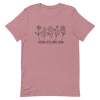 Load image into Gallery viewer, &quot;Helping Little Minds Grow&quot; Floral Teacher T-Shirt | Comfort &amp; Inspiration for Educators
