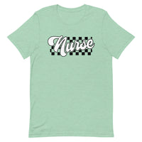 Load image into Gallery viewer, Checkered Nurse T-Shirt
