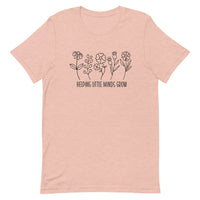 Load image into Gallery viewer, &quot;Helping Little Minds Grow&quot; Floral Teacher T-Shirt | Comfort &amp; Inspiration for Educators
