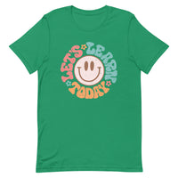 Load image into Gallery viewer, &quot;Let’s Learn Today&quot; Retro Smiley Teacher T-Shirt
