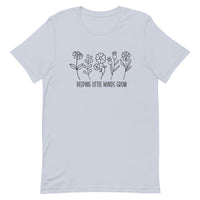 Load image into Gallery viewer, &quot;Helping Little Minds Grow&quot; Floral Teacher T-Shirt | Comfort &amp; Inspiration for Educators
