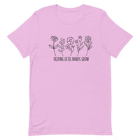 Load image into Gallery viewer, &quot;Helping Little Minds Grow&quot; Floral Teacher T-Shirt | Comfort &amp; Inspiration for Educators
