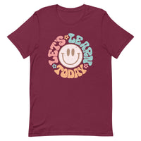 Load image into Gallery viewer, &quot;Let’s Learn Today&quot; Retro Smiley Teacher T-Shirt
