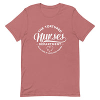 Load image into Gallery viewer, The Tortured Nurses Department T-Shirt | White Text
