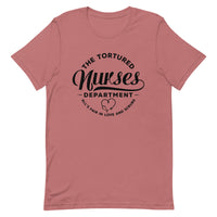 Load image into Gallery viewer, The Tortured Nurses Department T-Shirt | Black Text
