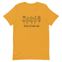 Load image into Gallery viewer, &quot;Helping Little Minds Grow&quot; Floral Teacher T-Shirt | Comfort &amp; Inspiration for Educators
