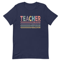 Load image into Gallery viewer, &#39;Teacher Believer Innovator Motivator Educator&#39; T-Shirt

