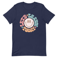 Load image into Gallery viewer, &quot;Let’s Learn Today&quot; Retro Smiley Teacher T-Shirt
