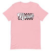 Load image into Gallery viewer, Checkered Nurse T-Shirt
