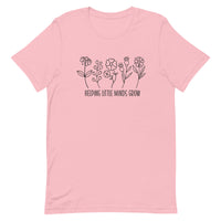 Load image into Gallery viewer, &quot;Helping Little Minds Grow&quot; Floral Teacher T-Shirt | Comfort &amp; Inspiration for Educators
