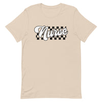 Load image into Gallery viewer, Checkered Nurse T-Shirt
