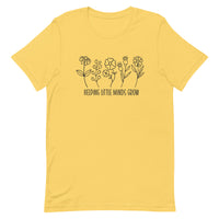 Load image into Gallery viewer, &quot;Helping Little Minds Grow&quot; Floral Teacher T-Shirt | Comfort &amp; Inspiration for Educators
